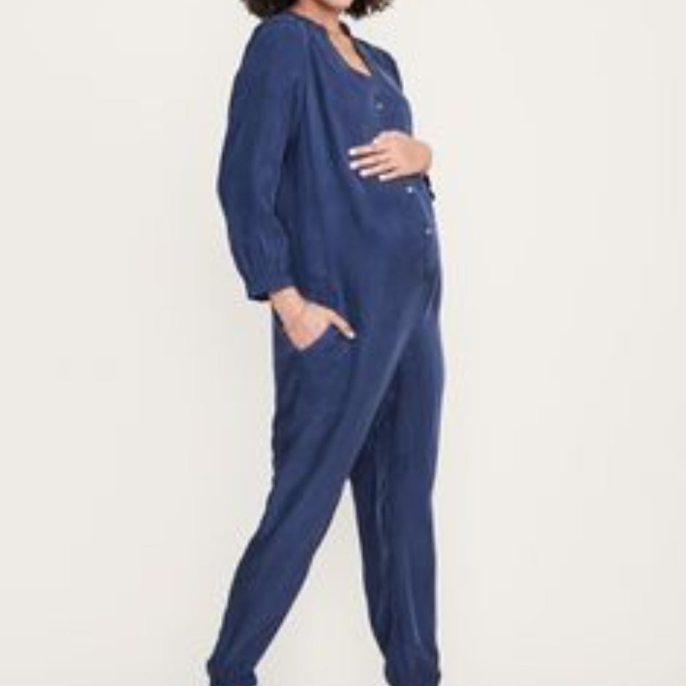 Hatch Collection, xs/0, navy jumpsuit